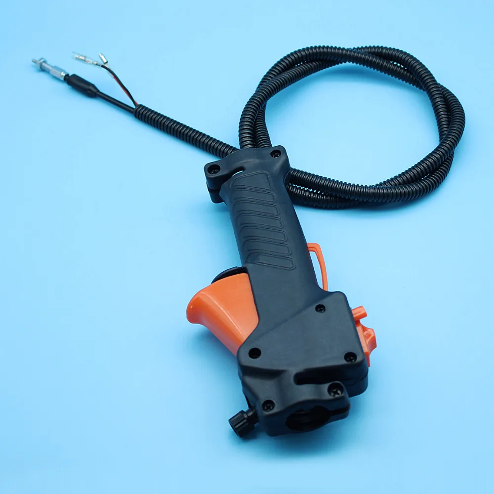 Negro GX35 Universal Desbrozadora Acelerador Interruptor de Control Cable para 139/140 DASNTERED Strimmer Trimmer Mango Interruptor Desbrozadora Acelerador Gatillo Cable 