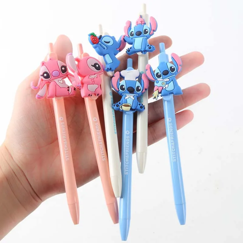 JOUDOO Cute Lilo and Stitch Ballpoint Pen Kawaii Cartoon Writing Ball