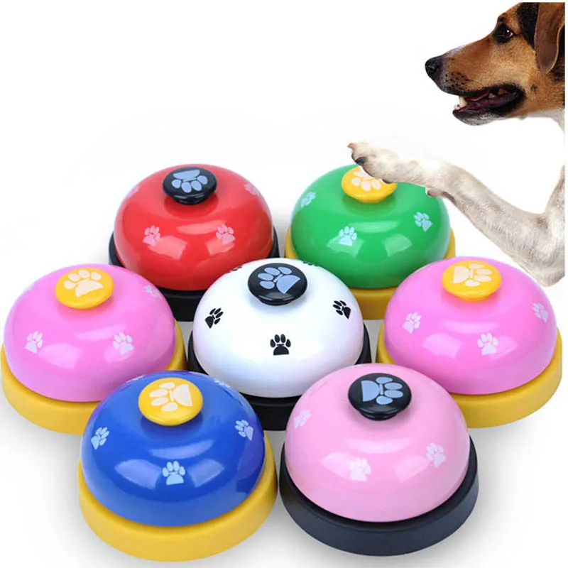 Durable Pet Dog Trainer Sound Bells Squeaky Feeding Food Portable Bell Toys Professional Supplies | Дом и сад