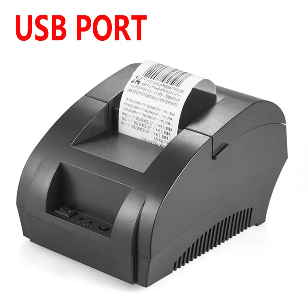 best small photo printer Thermal Receipt Printer 58mm POS Printer Bluetooth USB For Mobile Phone Android iOS Windows For Supermarket and Store instant photo printer Printers