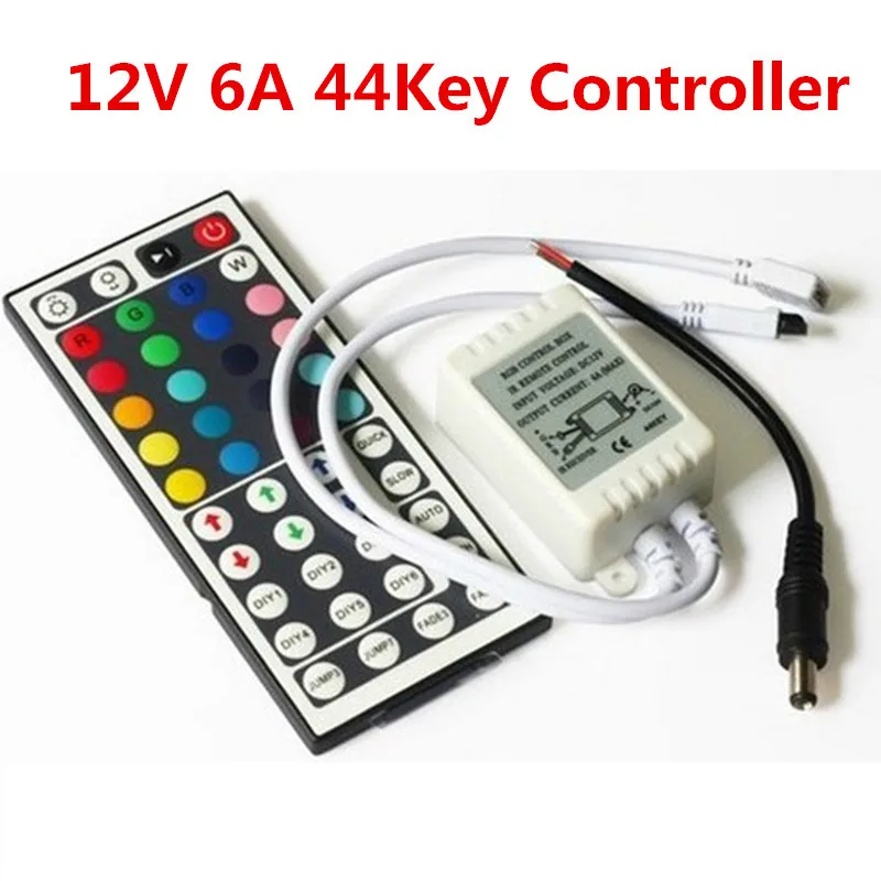 

Free shipping 30PCS 12V 44 Key IR Remote Controller For RGB 5050 LED Light Strip