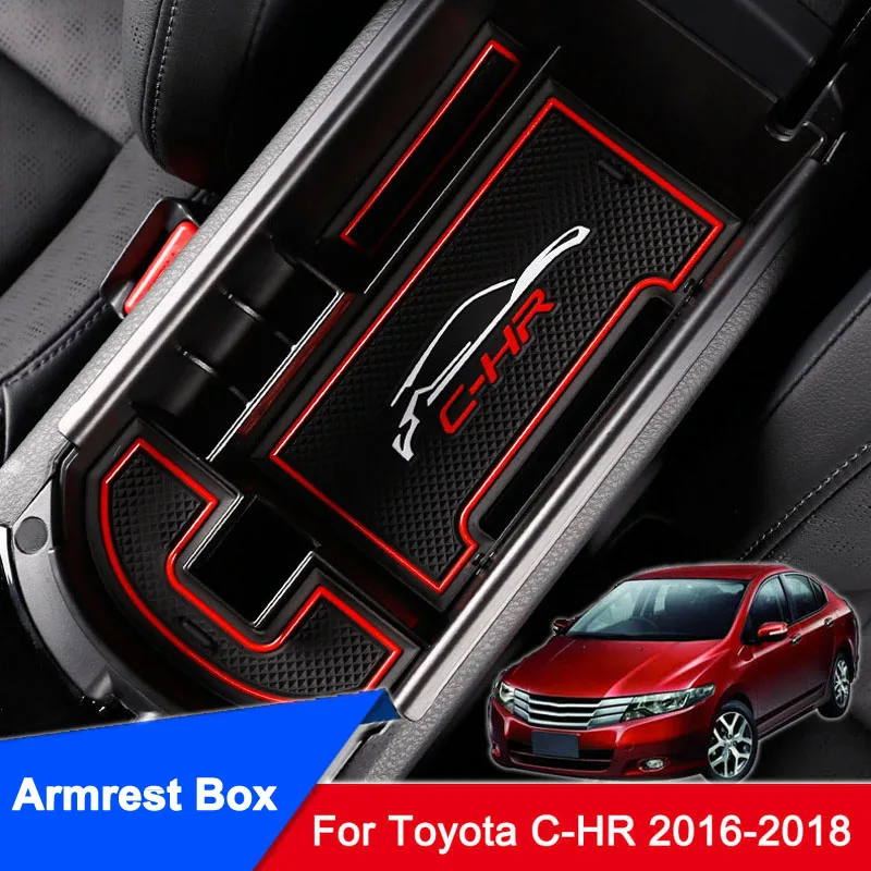 

1PCS Car Accessories For Toyota C-HR CHR 2016 2017 2018 Auto Armrest Box Storage Center Console Organizer Container Holder Box