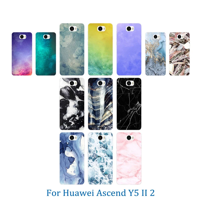 

TPU Soft Phone Case for Huawei Y5 II Y5ii Y52 back Cover Color Stone Pattern 5.0 inch Silicon for Honor 5A LYO-L21 CUN-U29 Coque