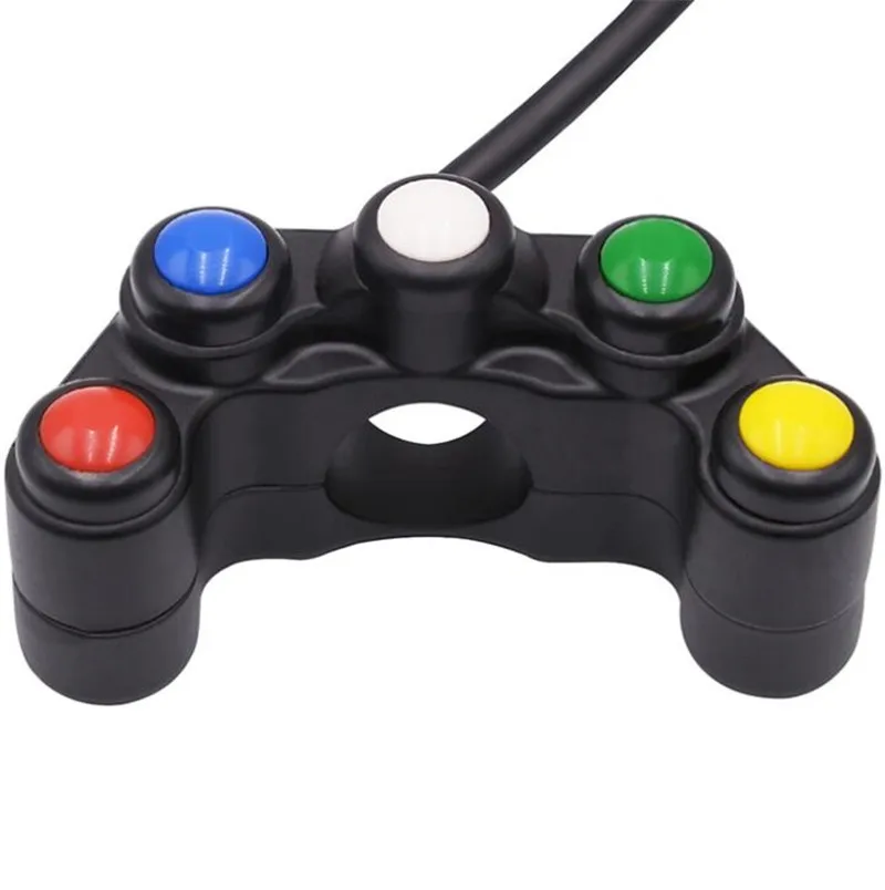 

WUPP 12V Headlight Motorcycle Switches Scooter Handlebar Mount Signal lamp Fog Lights Horn ON OFF Start Ignition Switch