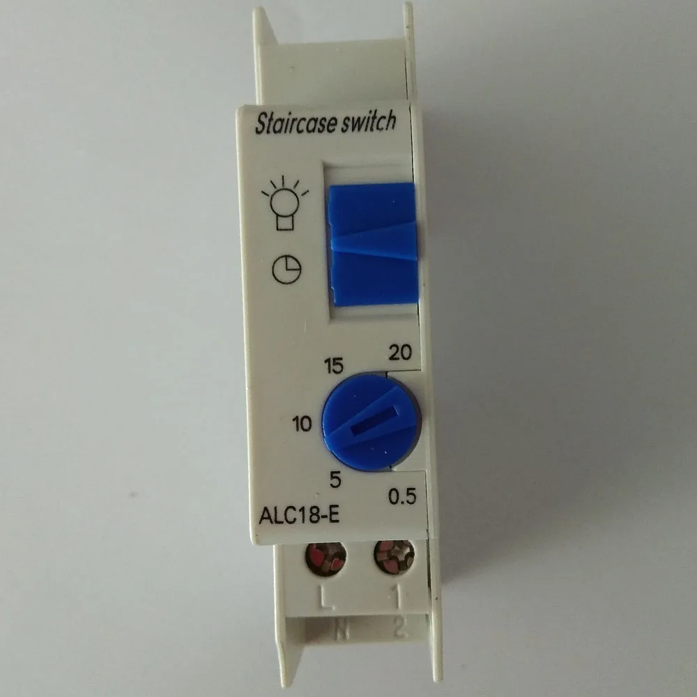 Новый тип ALC18 E 220 240VAC 50 60 Гц 20 минут 0 5 Минимальная Настройка din рейка освещение