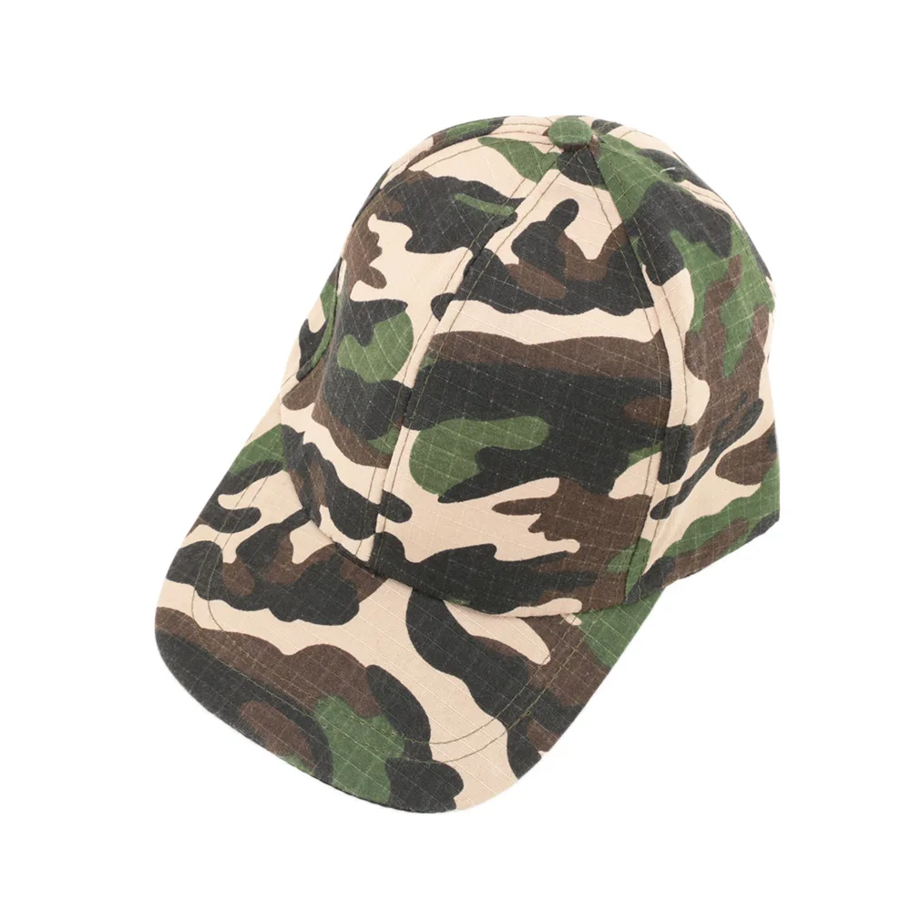 Hip Hop Camouflage Cap Sunshade Hats All-match Camo Baseball Cap Outdoor