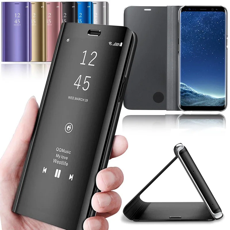 

Smart Mirror Flip Case For Samsung Galaxy S8 S9 Plus S10 S10e S7 Edge S6 Note 9 8 J7 J5 2016 A6 A8 J4 J8 J6 2018 A5 2017 Cover