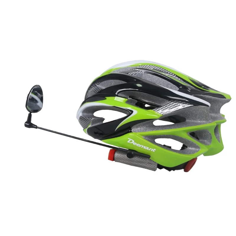 Deemount Cycling Helmet Mirror Rear Back View Watch Perception 360 Degree Rotatable Length Adjustable Safety Cap Left Right afbeelding