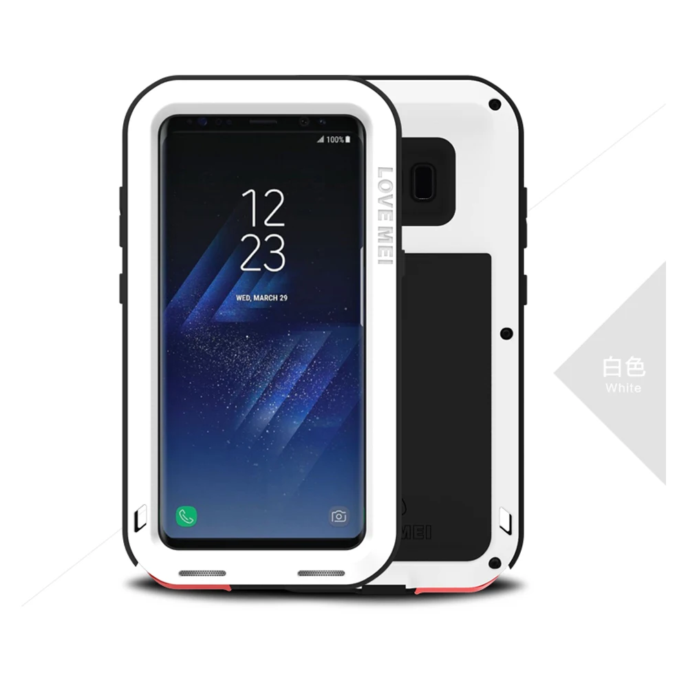 Противоударный чехол Love Mei для Galaxy S8 Plus сверхпрочный противоударный армированный