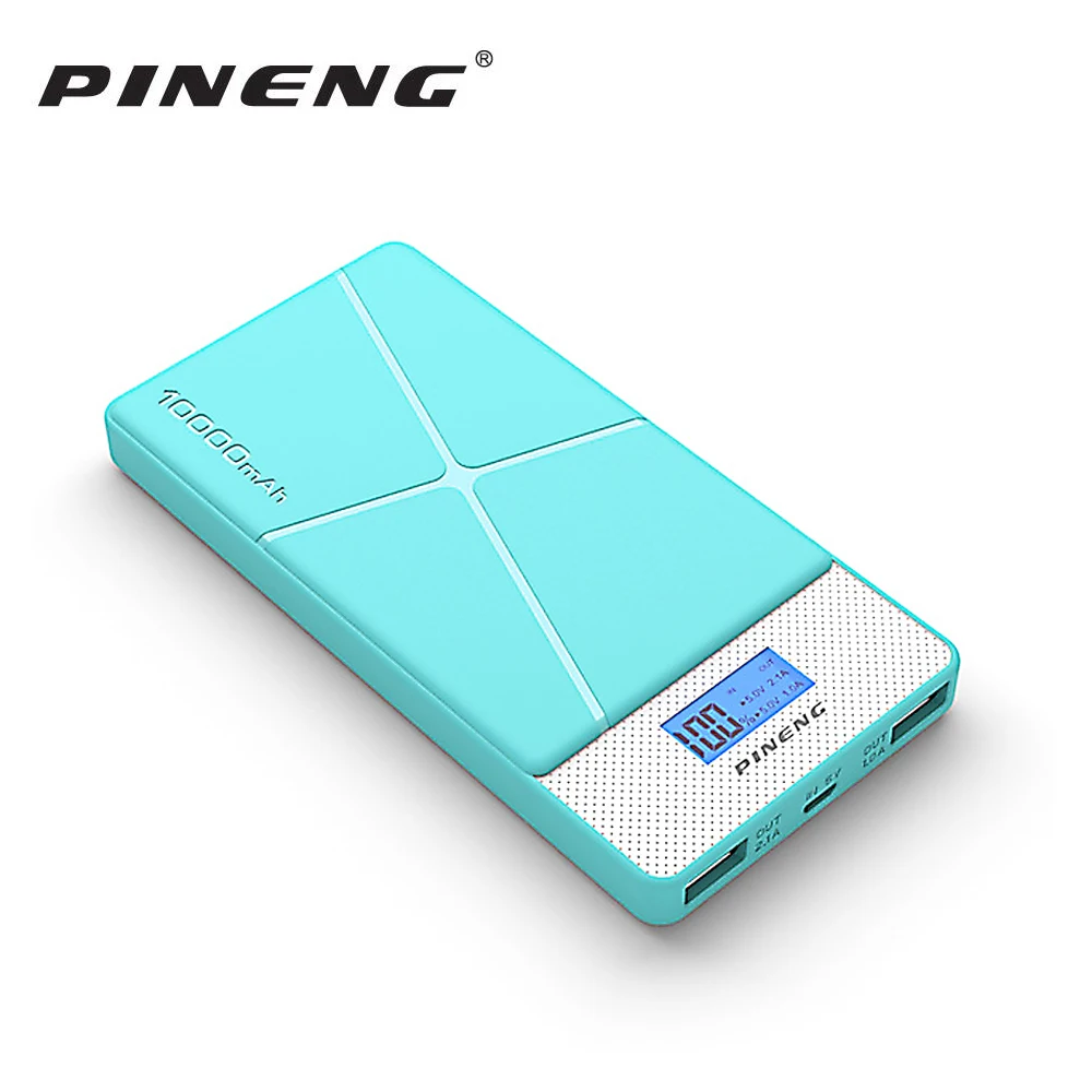 

Pineng Power Bank 10000mah PN983 External Battery Pack Powerbank With Led Display 5V 2.1A For iPhone Samsung LG HTC Xiaomi OPPO