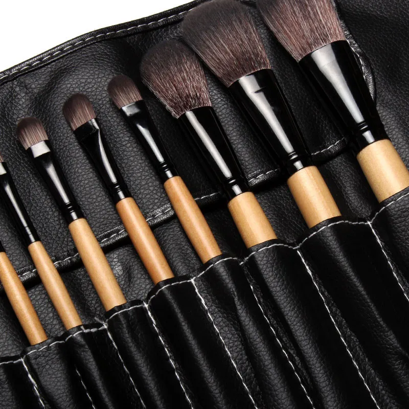 

High quality pincel maquiagem Professional 18pcs Make Up Brushes Cosmetic Facial Makeup Brush Tool Kit Set Case Wholesale Free