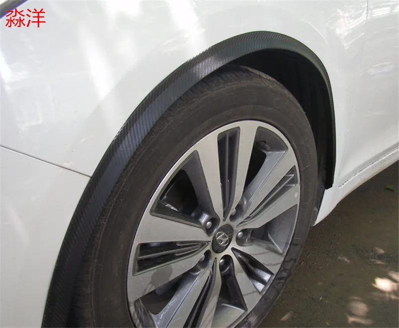 Мягкий 2 шт. 4" 117 см/59''150cm 2 шт./комплект углеродного волокна/черный Стиль арок арки колеса брови для Mazda 2/3/6/8 2011 4 и 5