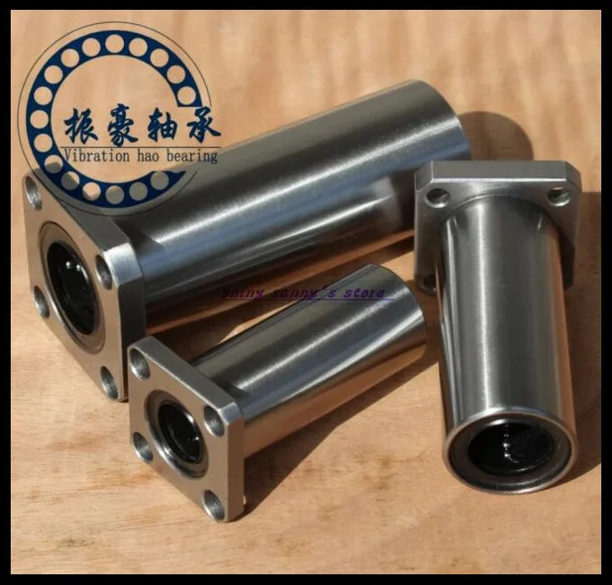 2Pcs/Lot LMK12LUU 12mm Square Flange Type Linear Motion Bearing Bushing Ball Bearing CNC Parts Brand New