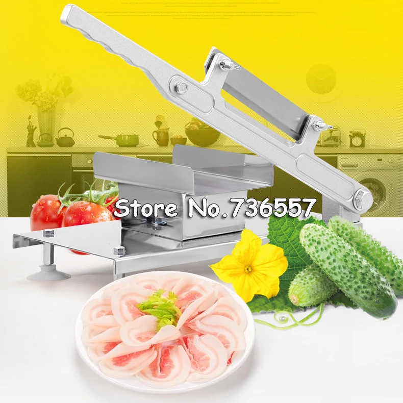

XF287 stainless steel manual Frozen meat slicer,handle meat cutting machine,Vegetable slicing machine,Mutton rolls machine