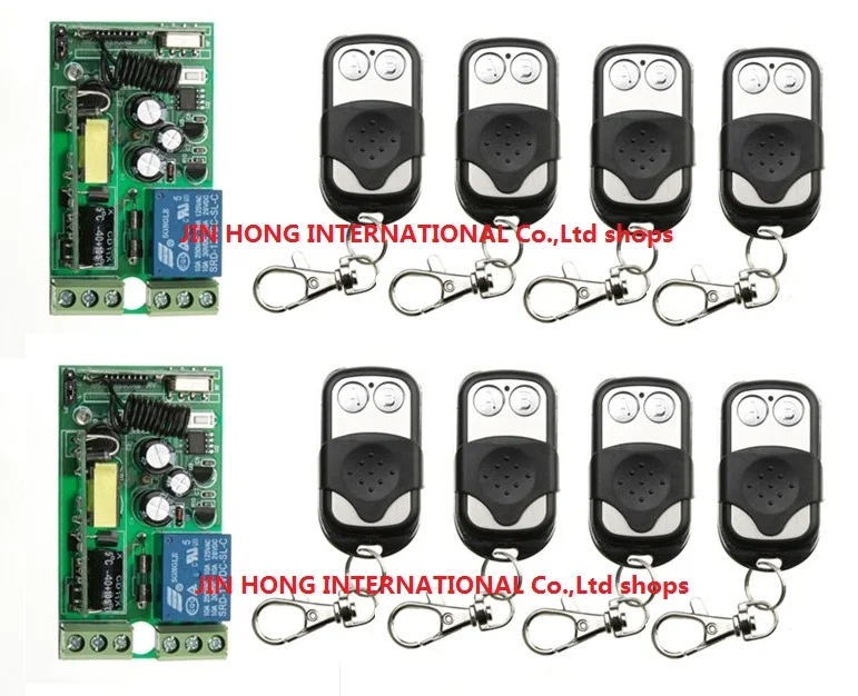 

AC85V 110V 220V 230V Wireless Remote Control light switch ON/OFF 1 Channal relay switch with 8PCS transmitter