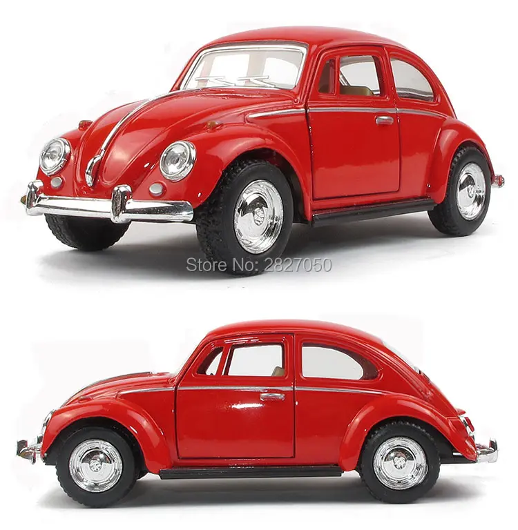 Kinsmart VW classic Beetle 1967 1:32 5 дюймов литой под давлением Металлический Игрушечный Автомобиль из сплава оттягивающийся автомобиль в подарок для детей