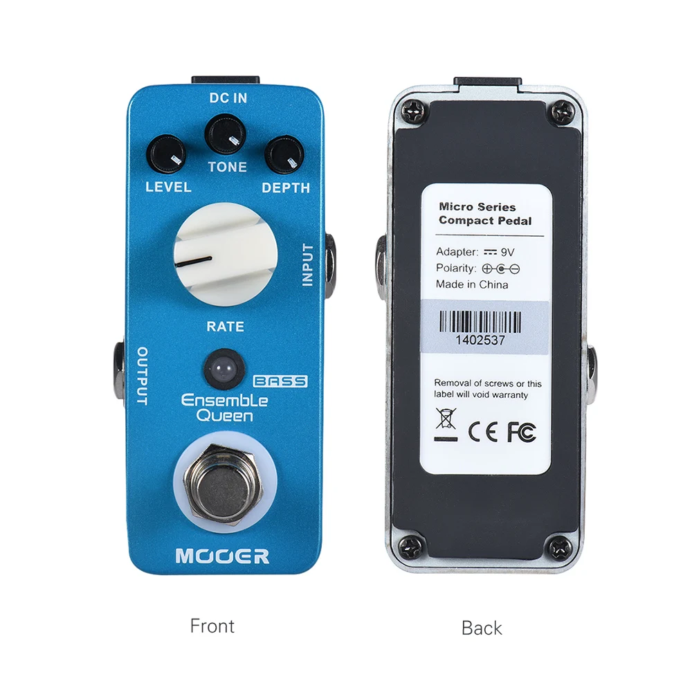 MOOER Ensemble Queen Bass Chorus Effect Pedal True Bypass