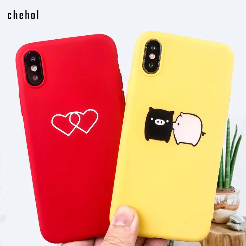

Cute Pig Printing Phone case for iPhone X XR XS Max 8 7 6 S Plus Fashion Cases Soft Silicone Fitted Phone Accessories Covers