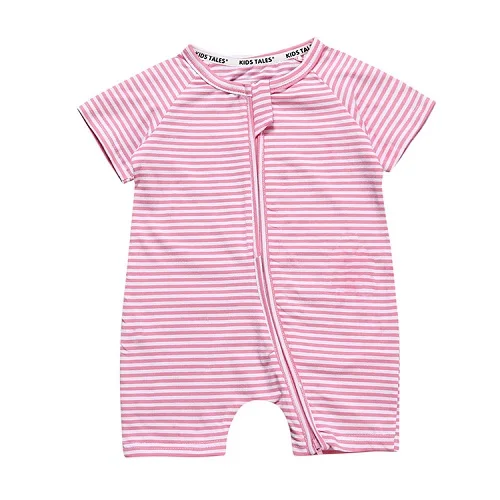 fashion Infant clothing baby romper short sleeve striped one piece suit Jumpsuit newborn baby boy girl clothesBBR105 - Цвет: As photos