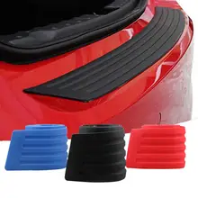 1pair Car Bumper Carbon Fibre Protector Corner Guard Rubber Sticker Hs