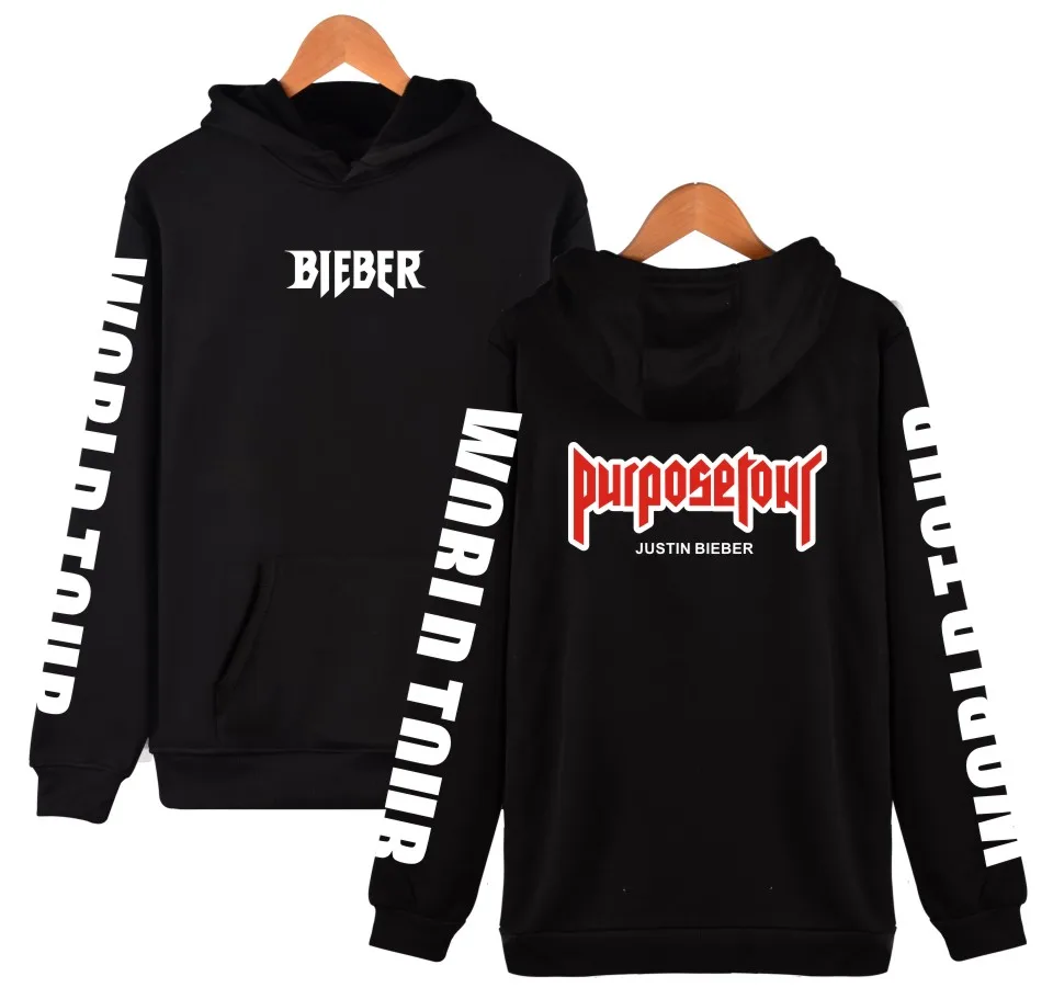 Justin Bieber Purpose Tour New Brand Sweatshirt Men Hoodies Fashion Justin Bieber Hoodies and Sweatshirts Clothes 4xl XXS