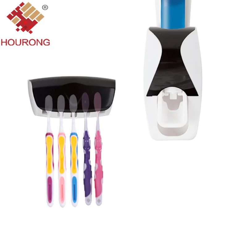 HOURONG 1 набор, держатель для зубной щетки, автоматический диспенсер для зубной пасты, соковыжималка, набор для ванной комнаты, набор аксессуаров для ванной комнаты
