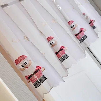 

1PCS cute cartoon Window door Curtain Tiers kitchen curtain 1 Tiers M555