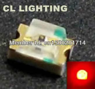 

200PCS Free shipping 0805 packaging LED RED SMD CHIP DIODE 625-630nm 1.7-2.2V