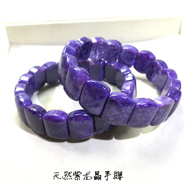 Charoite фиолетовый квадрат 15*12 мм браслеты FPPJ бусы оптом природа удивительный драгоценный камень AA