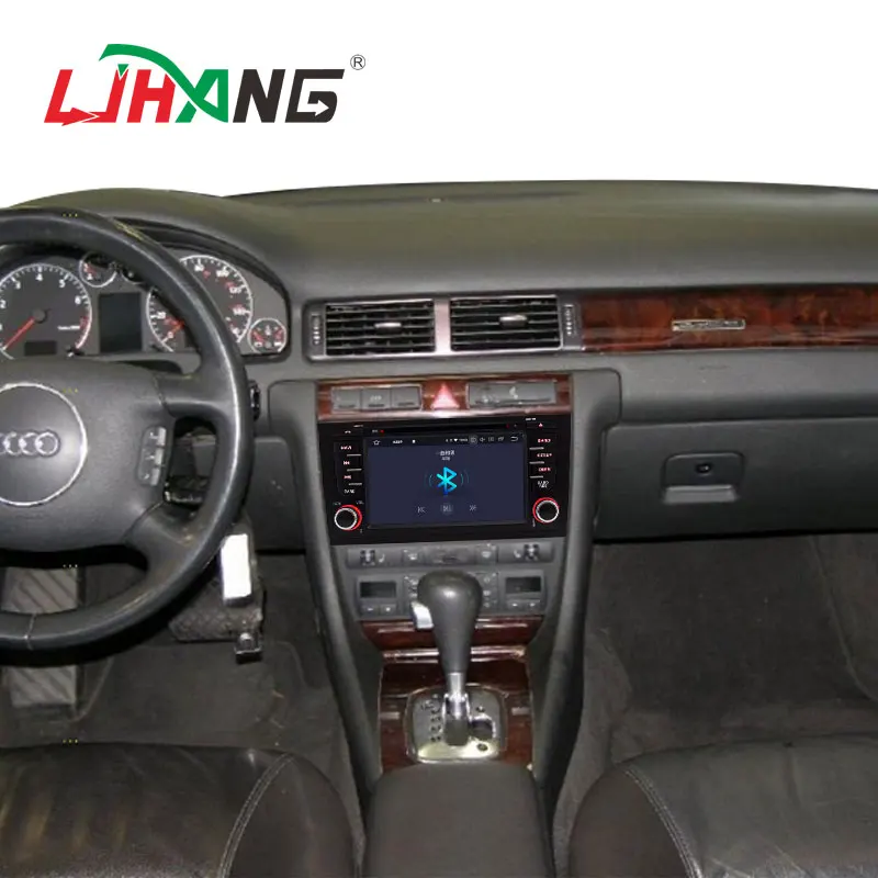 Best LJHANG 2 Din Android 9.0 Car DVD Player For AUDI A6 S6 RS6 1997-2004 GPS Navigation Multimedia Car Radio WIFI Auto Stereo IPS SD 5