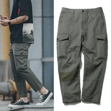 Thintenda брюки карго модные повседневные штаны Харадзюку летние брюки уличные карманы, набедренный хоп Брюки Мужская городская одежда для мужчин