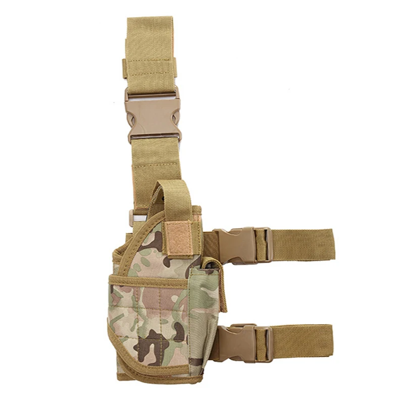 Tactical Universal Drop Leg Gun Nylon Holster Tornado Leg Holster Right Hand Gun Carry Pouch Army Pistol Handgun Thigh Holster