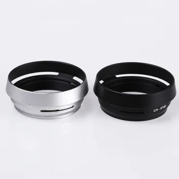 

Metal Lens Hood Shade + 49mm Adapter Ring for Fujifilm X100F X70 X100T X100S LH-X100 Back Silver LA-49 X100