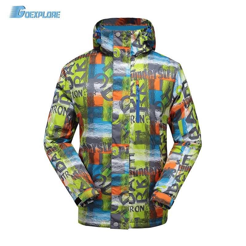 Goexplore Snowboard chaqueta hombres chaqueta-30 grados deporte al aire libre senderismo nieve abrigo de invierno espesar Cálido impermeable chaqueta de esquí de nieve hombre