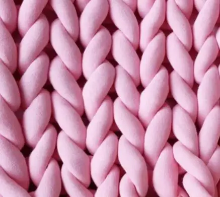 Объемное Трикотажное Шерстяное Одеяло для вязания рук, шерстяная пряжа, супер объемное трикотажное одеяло для вязания рук, трикотажное одеяло, необработанная пряжа - Цвет: Dark pink