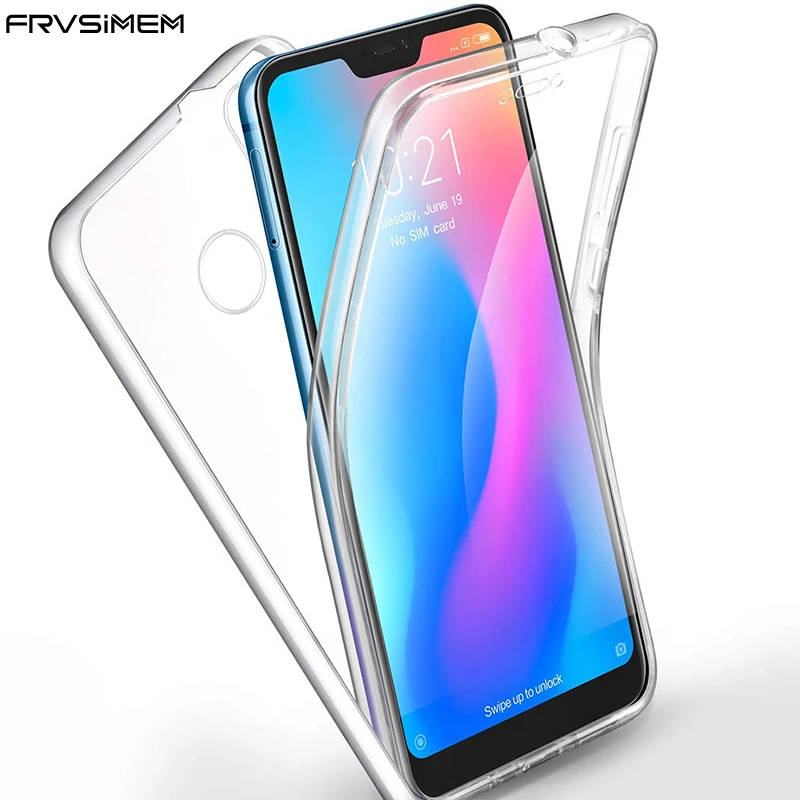 

Transparent 360 Full Coverage Case RedMi 6 Pro 5 Plus 5A NOTE 7 S2 Global Version F1 Cover for XiaoMi Mi 8 SE 9 A1 A2 Lite Case