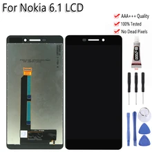 OEM для Nokia 6,1 lcd дисплей кодирующий преобразователь сенсорного экрана в сборе запасные части бесплатный инструмент для Nokia 6,1 lcd