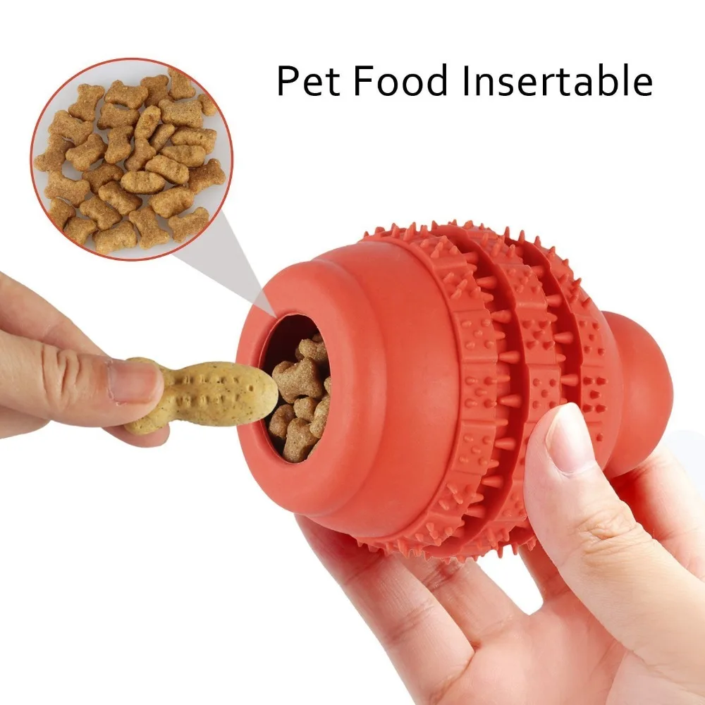 Dog Interactive Toy Gourd Leaky Feeding Ball Pet Dog Cat Resistant To Bite Rubber Molar Chew Toys Tooth Cleaning Training Toy (3)