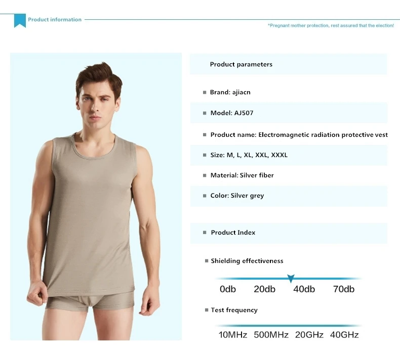 anti-electromagnetic radiation vest