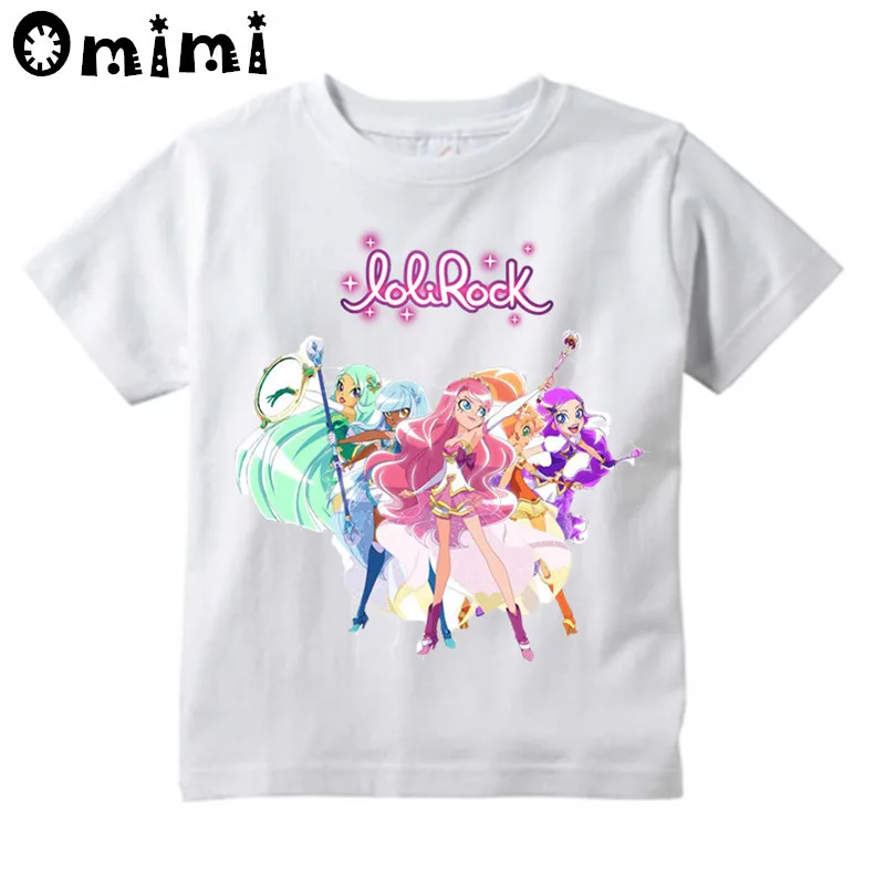 

Kids LoliRock Magical Girl Design T-Shirts Cute Children's Tops Boys/Girls casual T Shirt