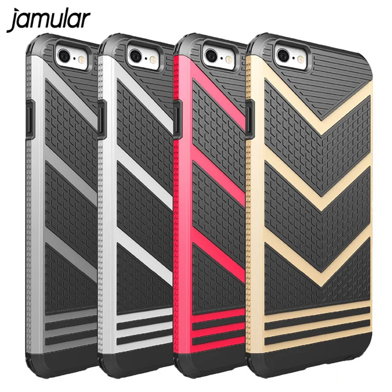 JAMULAR 2 in 1 Armor Skidproof Shockproof Case For iPhone 8 7 Plus 5S SE Back Cover for iPhone 6 6s Plus Case Fundas Coque 1-plus-5-cover : image JAMULAR 2 in 1 Armor Skidproof Shockproof Case For iPhone 8 7 Plus 5S SE Back Cover for iPhone 6 6s Plus Case Fundas Coque 1-plus-5-cover