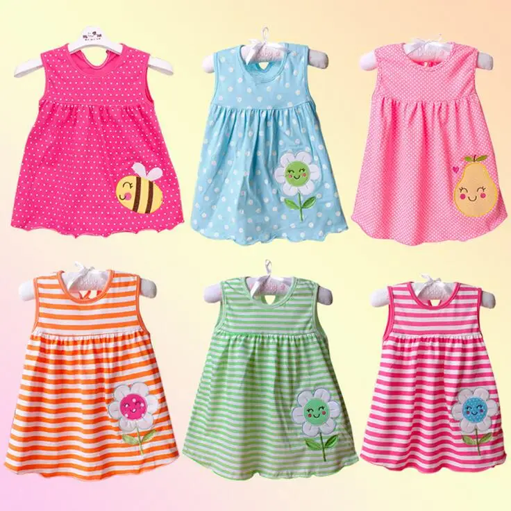 New Born Baby Dresses Flower Pattern Kids Frock Design Toddler ...