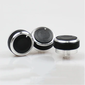 

3pcs/set Car Air Conditioning Knob heat control Switch Button Car Accessories Aluminum Alloy AC Knob for Mazda 3 BL 2010 to 2013