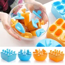 6/8 шт творческие для Фруктового мороженого на палочке плесень многоразовые "сделай сам" Мороженое Поп формы для выпечки