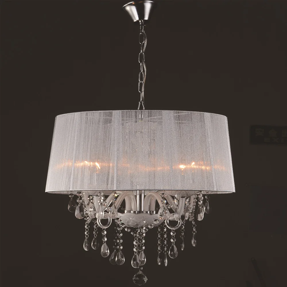 

Modern K9 Crystal Modern Modern K9 Crystal Ceiling Lamp Bedroom Chandelier Elegant Lighting Pendant Drop Light E14 Bulbs
