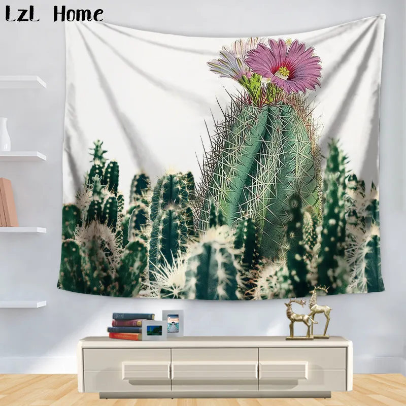 ★ LzL Home 3d Полиэстер 5 Тип Кактус Настенный Хлопковый Гобелен Богемный Чехол Пляжное Полотенце Брос ①