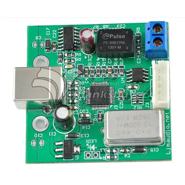 Коаксиальный процессор TZT TE7022 преобразователь с USB на SPDIF I2S чип поддержка 24 бит 96K