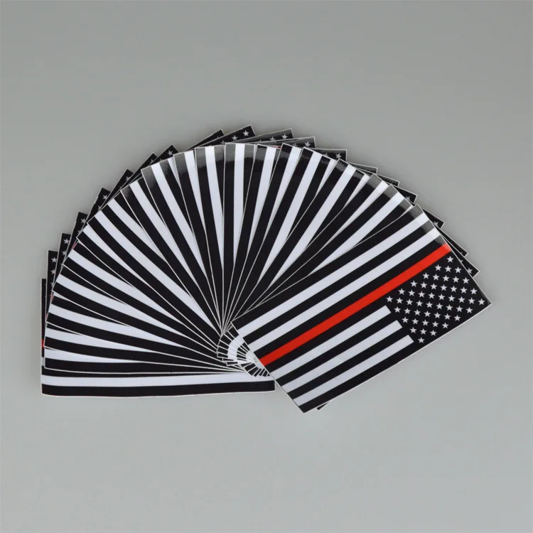 1 шт. тонкий красный флаг США знак Пожарника наклейка наклейка|us sticker|stickers