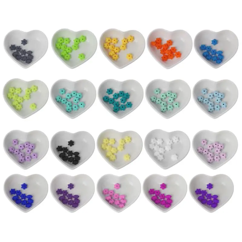 

10Pcs Baby Teether Silicone Beads For Mom DIY Bracelets Necklaces Craft Jewelry 20 colors