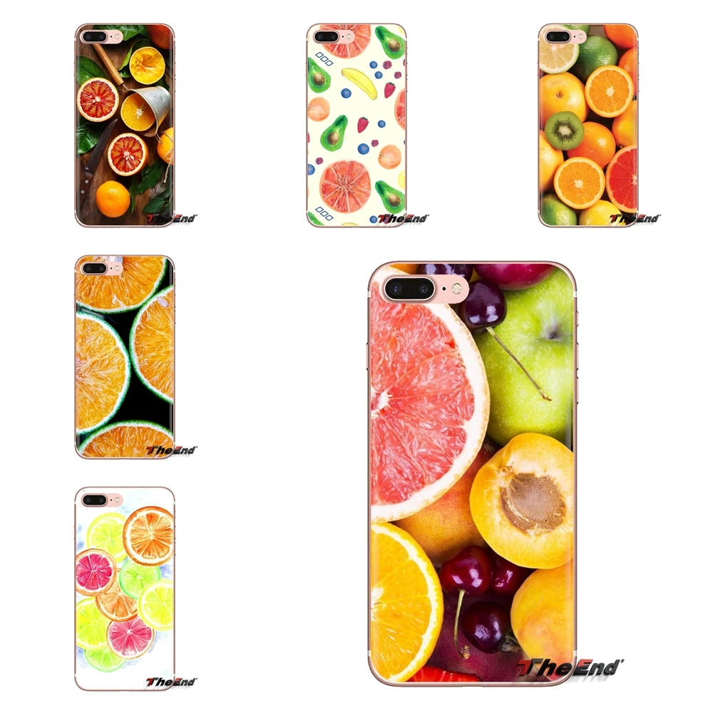 Transparent Soft Cases Covers Citrus Fruit For iPod Touch Apple iPhone 4 4S 5 5S SE 5C 6 6S 7 8 X XR XS Plus MAX |